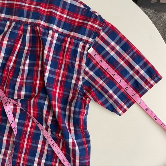 Stussy Men’s Cotton Plaid Short Sleeve Button Down Shirt Size Small - Picture 8 of 8
